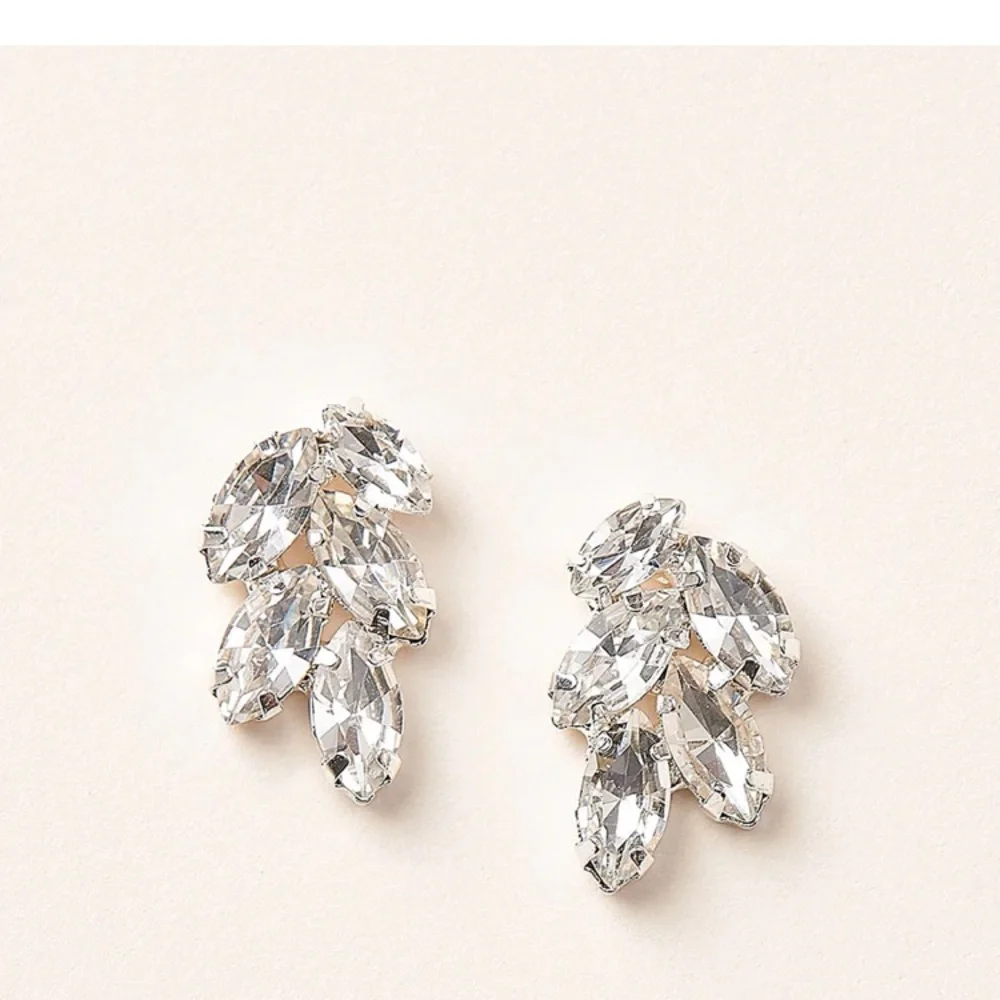 Crystal studs with backs. BRAND NEW NEVER WORN. NWT - Picture 1 of 3